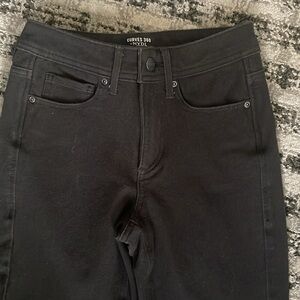 NYJD shape black jeans zip with button sz 00